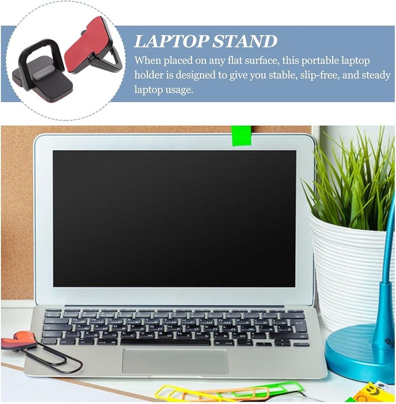 Metal Laptop Stand Portable Heightening Riser Cooling Support for Office Home Use - Image 4